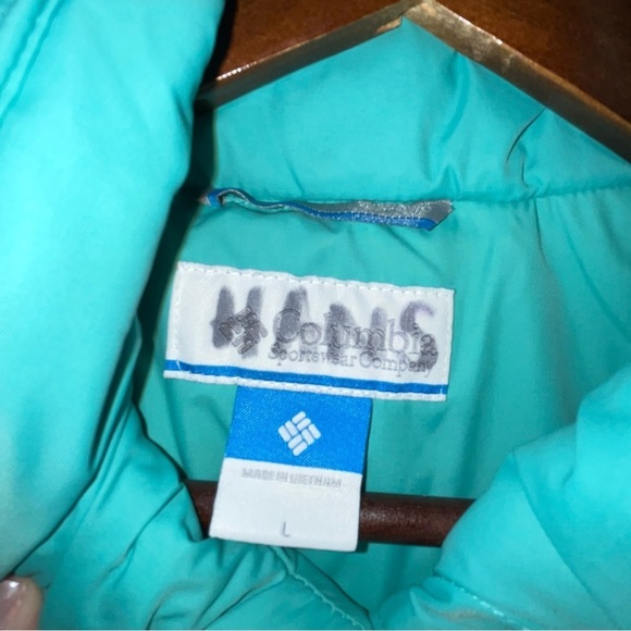 Women's Columbia Turquoise Puffer Jacket - Picture 4 of 7